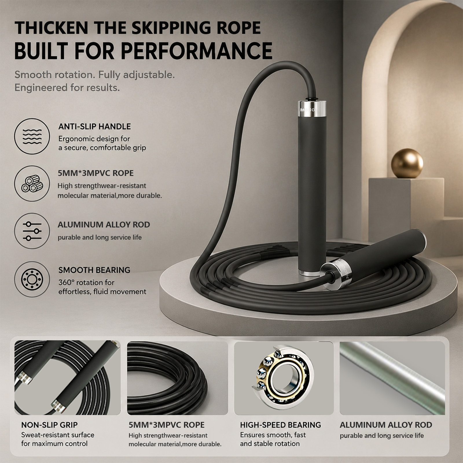 Boxing Jump Rope Sport Exercis - đánh giá và giá Skipping Rope Pvc