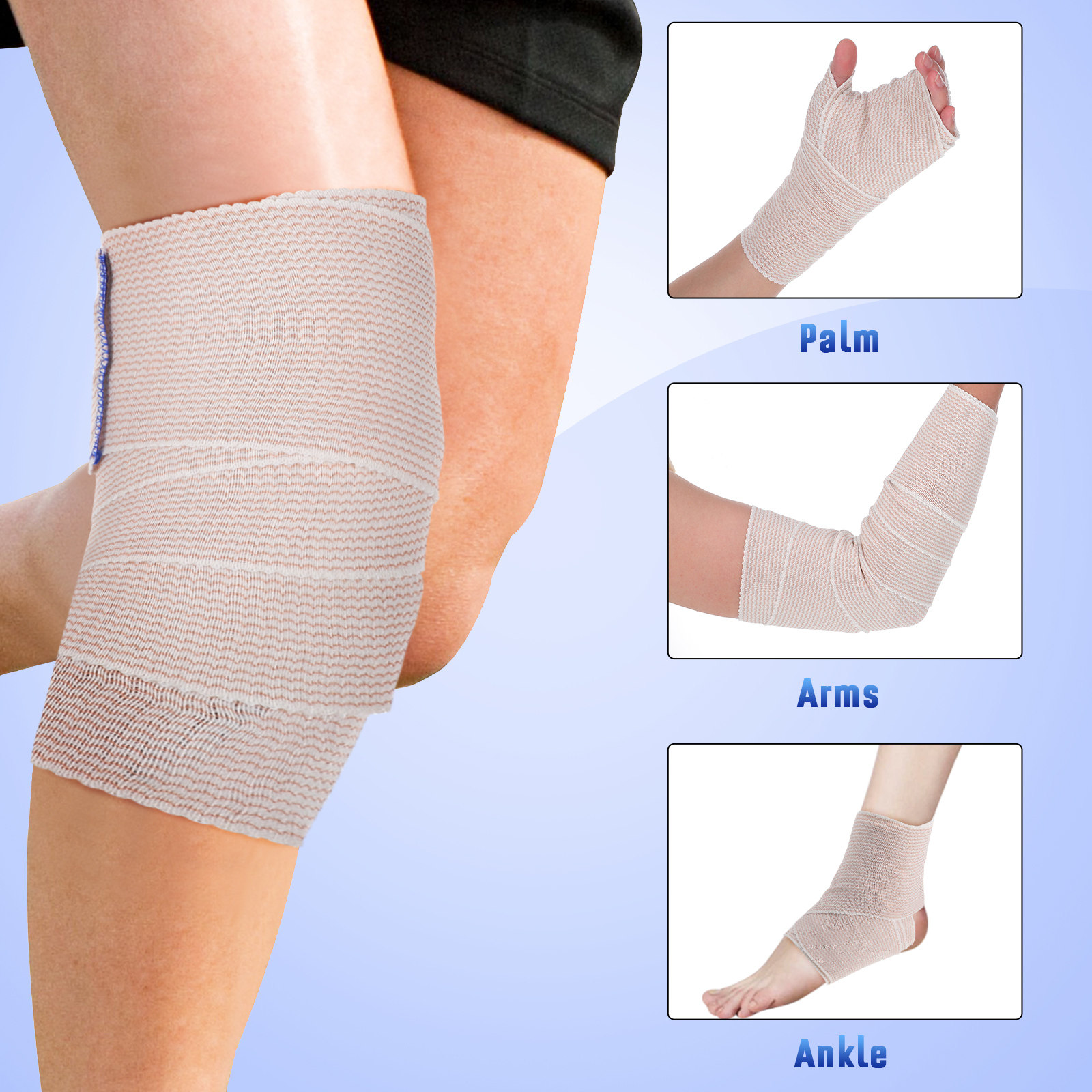6 Rolls Elastic Bandage Wrap S - đánh giá và giá Wrist Wrap Support
