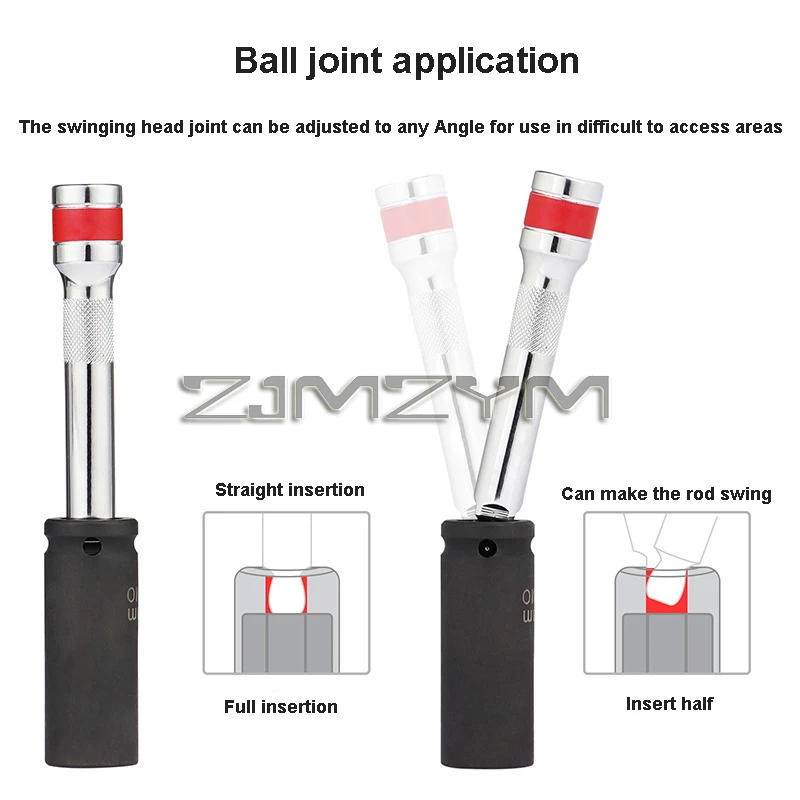 9PCS 1/2 3/8 1/4 Inch Ball Hea - đánh giá và giá Head Racket Boom