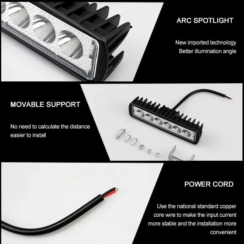 LED Work Light Strip Shape Lig - đánh giá và giá Head Racket Boom