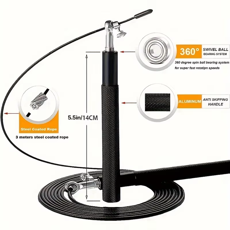 Steel Wire Skipping Rope Fitne - đánh giá và giá Skipping Rope Pvc