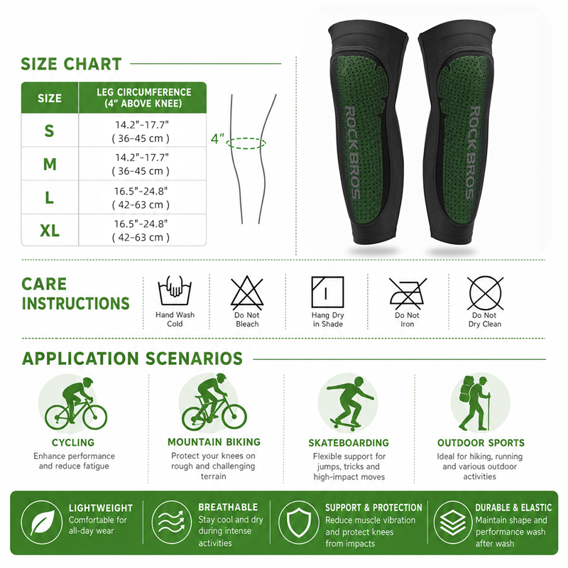 ROCKBROS Cool Sport Legs MTB C - đánh giá và giá Knee Sleeve Pair